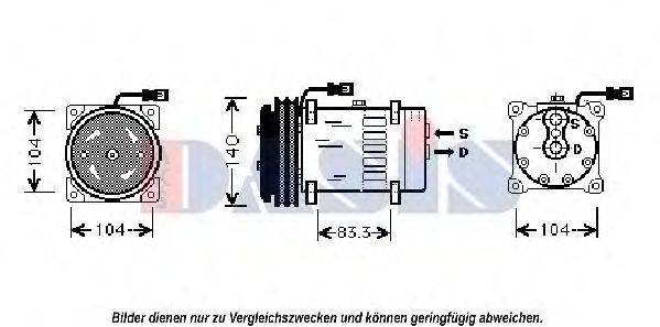 AKS DASIS 3157920 Компресор, кондиціонер