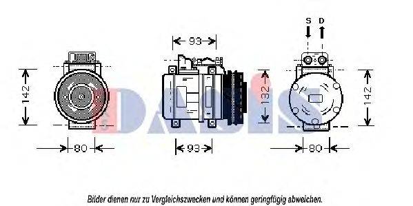 AKS DASIS MSK083 Компресор, кондиціонер