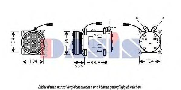 AKS DASIS 92020005 Компресор, кондиціонер