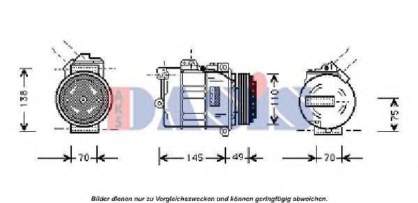 AKS DASIS BWK181 Компресор, кондиціонер