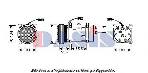 AKS DASIS CNK222 Компресор, кондиціонер