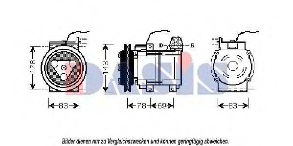 AKS DASIS HYK124 Компресор, кондиціонер