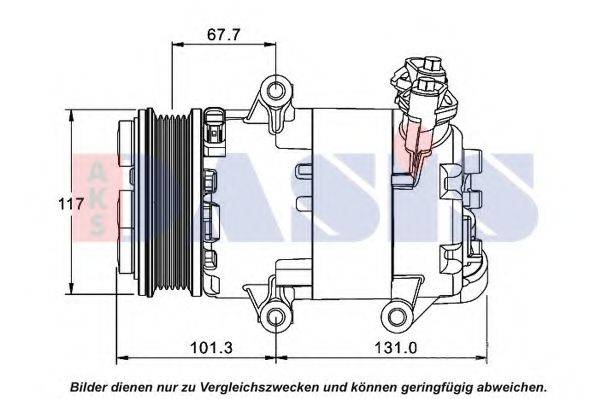 AKS DASIS LR002649 Компресор, кондиціонер