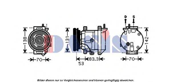 AKS DASIS DWK080 Компресор, кондиціонер