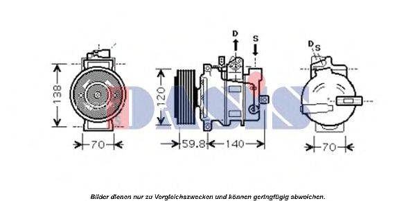 AKS DASIS AiK278 Компресор, кондиціонер