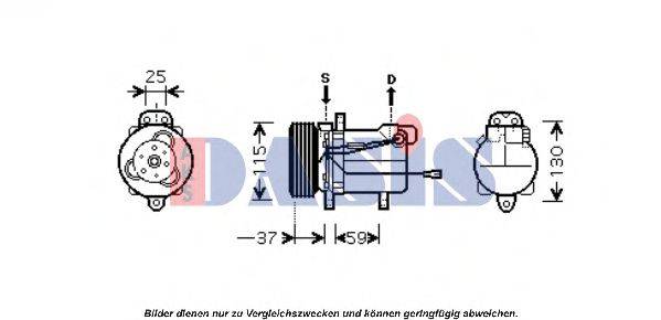 AKS DASIS SZK092 Компресор, кондиціонер