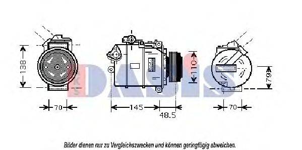 AKS DASIS BWK332 Компресор, кондиціонер