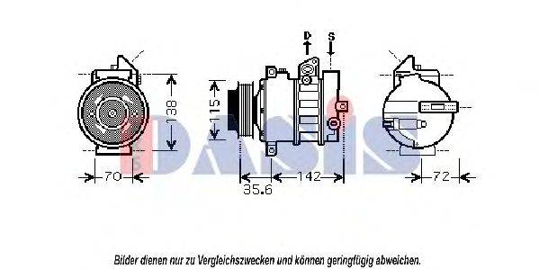 AKS DASIS MSK438 Компресор, кондиціонер