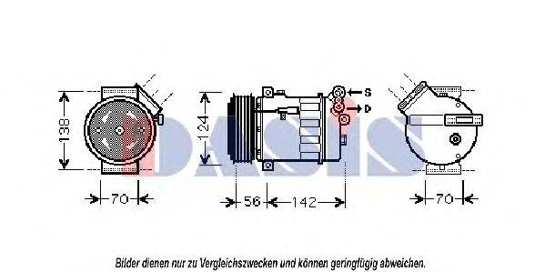 AKS DASIS SBK067 Компресор, кондиціонер