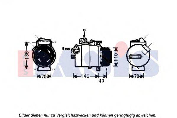 AKS DASIS BWK389 Компресор, кондиціонер