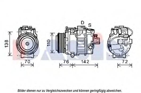 AKS DASIS BWK419 Компресор, кондиціонер