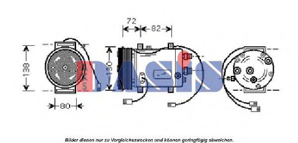 AKS DASIS AIK255 Компресор, кондиціонер
