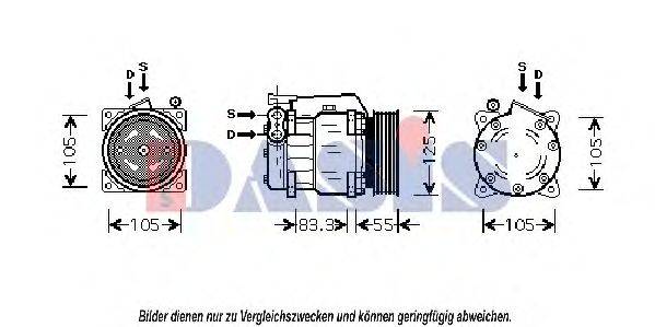 AKS DASIS ALK090 Компресор, кондиціонер
