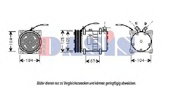 AKS DASIS RTK067 Компресор, кондиціонер