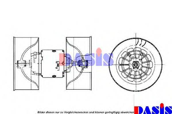 AKS DASIS 92067 Вентилятор салону