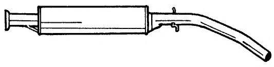 AKS DASIS GEX33463 Середній глушник вихлопних газів