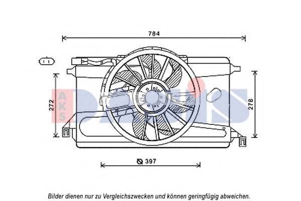 FORD 1300401 Вентилятор, охолодження двигуна
