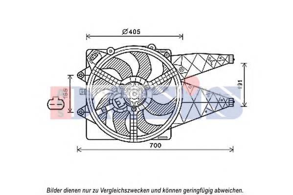 ALFAROME/FIAT/LANCI 51831012 Вентилятор, охолодження двигуна