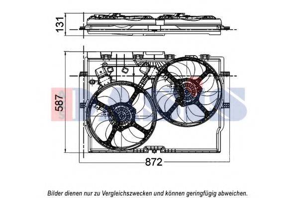 AKS DASIS FT7584 Вентилятор, охолодження двигуна