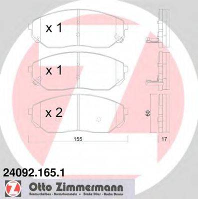 DEX 2531.0 Комплект гальмівних колодок, дискове гальмо