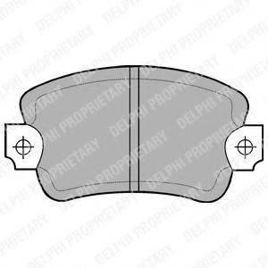 ROADHOUSE 8122 Комплект гальмівних колодок, дискове гальмо
