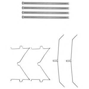 OJD (QUICK BRAKE) 109-0003 Комплектуючі, колодки дискового гальма