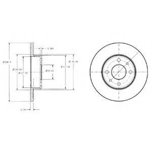 FEDERAL MOGUL RT2936 гальмівний диск