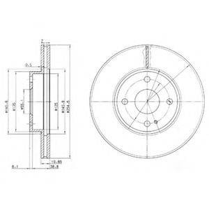 UNIPART GDB1134 гальмівний диск