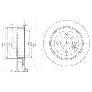 FEBI BILSTEIN 23117 гальмівний диск