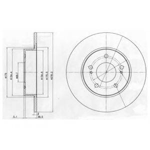 FEDERAL MOGUL DDF1110 гальмівний диск