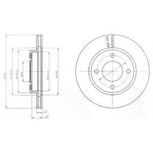 MITSUBISHI MN113684 гальмівний диск
