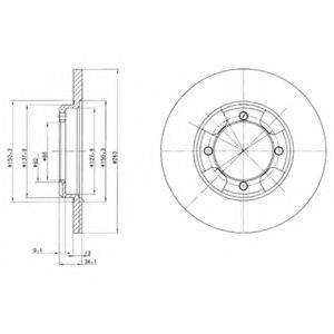 FEDERAL MOGUL RT2938 гальмівний диск