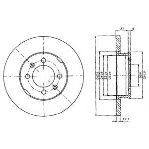 FRI.TECH. DF016 гальмівний диск