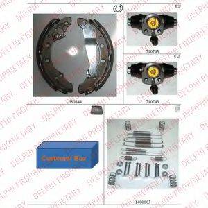 ROULUNDS BRAKING 682007 Комплект гальм, барабанний гальмівний механізм