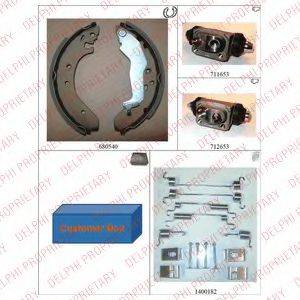 ROULUNDS BRAKING 682421 Комплект гальм, барабанний гальмівний механізм