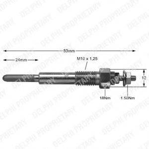 FORD EZD 24 Свічка розжарювання