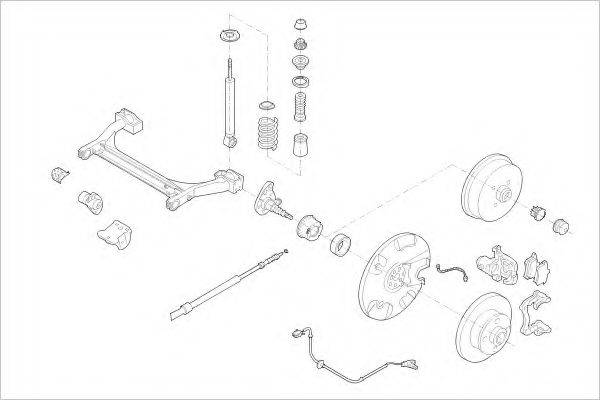 DELPHI VW08048R Підвіска колеса