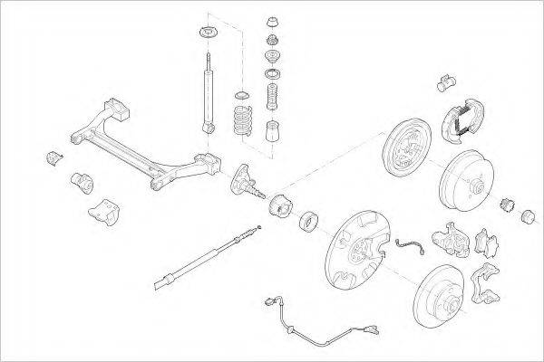 DELPHI VW01649R Підвіска колеса