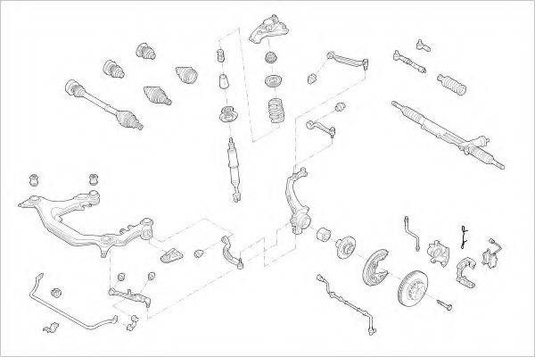 DELPHI VW15783F Підвіска колеса