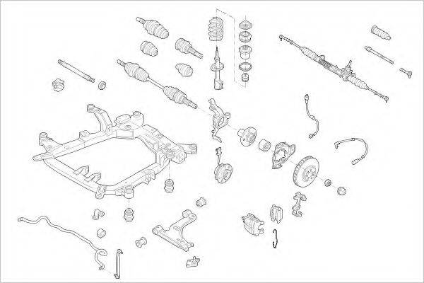 DELPHI OPEL08997F Підвіска колеса