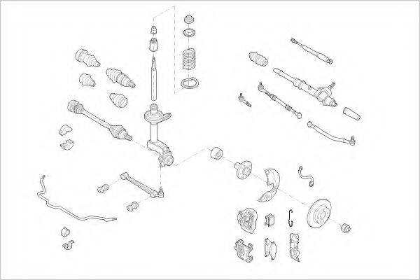 DELPHI VW08043F Підвіска колеса