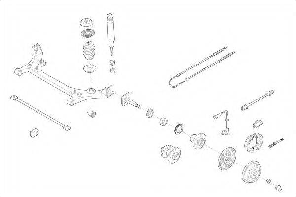 DELPHI OPEL00607R Підвіска колеса