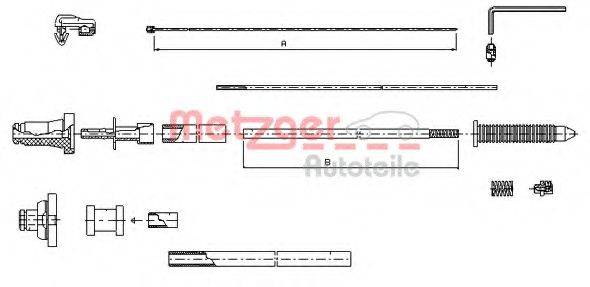 PEX 13.0068 Тросик газу