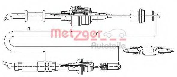 PEX 5.0704 Трос, управління зчепленням