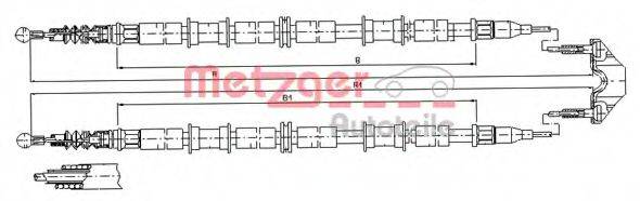 SPIDAN 43702 Трос, стоянкова гальмівна система