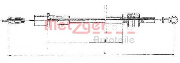 PEX 13.0385 Тросик газу