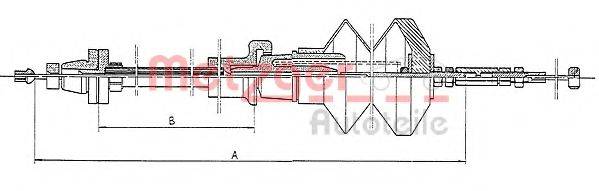MALO 22407 Тросик газу