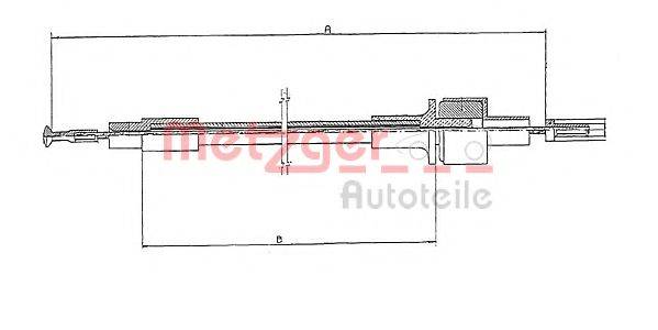 PEX 50207 Трос, управління зчепленням