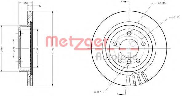 METELLI 23-1399C гальмівний диск