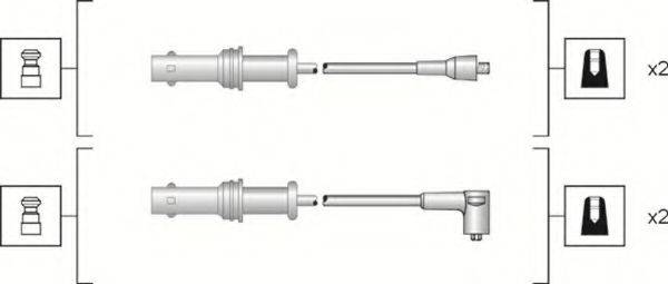 MAGNETI MARELLI 941318111152 Комплект дротів запалювання